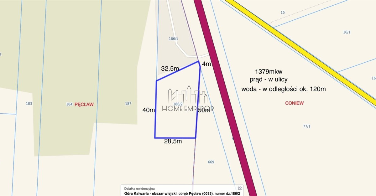 Działka na sprzedaż - Widok 2