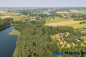 Działka budowlana w Orzynach - 180m do bardzo czystego jeziora Łęsk