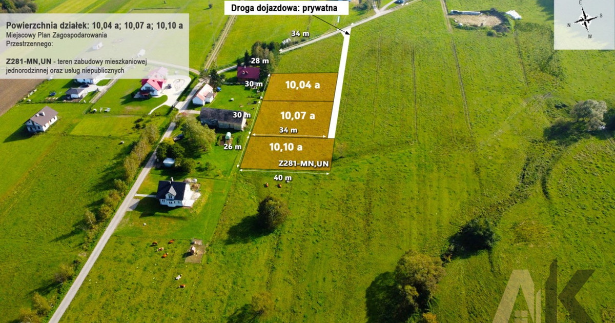 Działka na sprzedaż - Widok 2