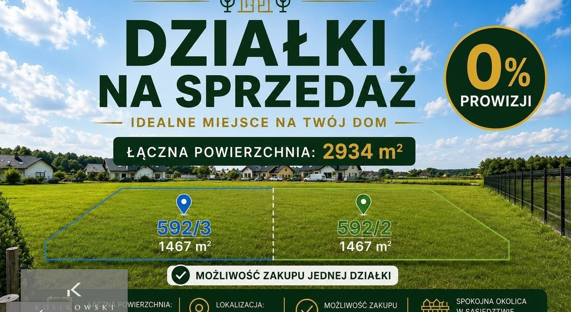 Działka na sprzedaż - Widok 2