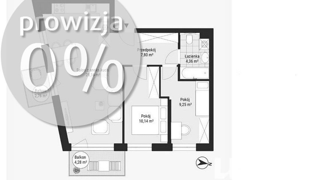 Mieszkanie – Katowice, Koszutka - Widok 2