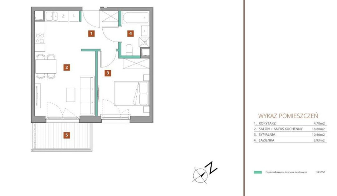 Apartment in Bemowo - Widok 2