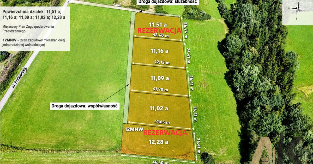 Działka na sprzedaż - Widok 2