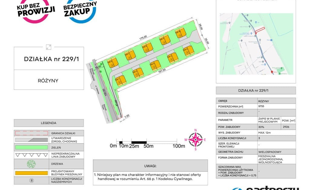 Działka na sprzedaż - Widok 2