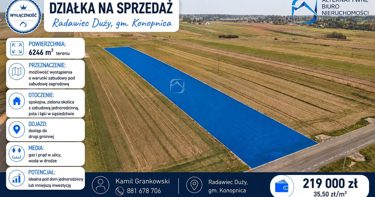 Działka na sprzedaż - Widok 2
