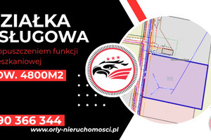 Działka usługowa z dopuszczeniem funkcji mieszkaniowej