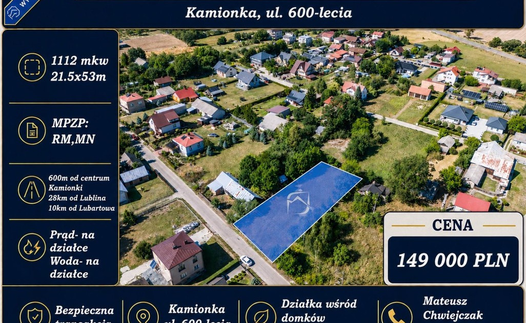 Działka na sprzedaż - Widok 2