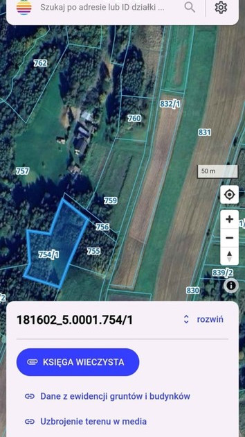 Działka na sprzedaż - Widok 2