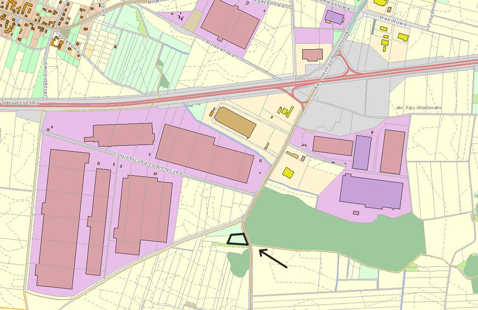 Działka inwestycyjna | MPZP | ok. 1km od A4