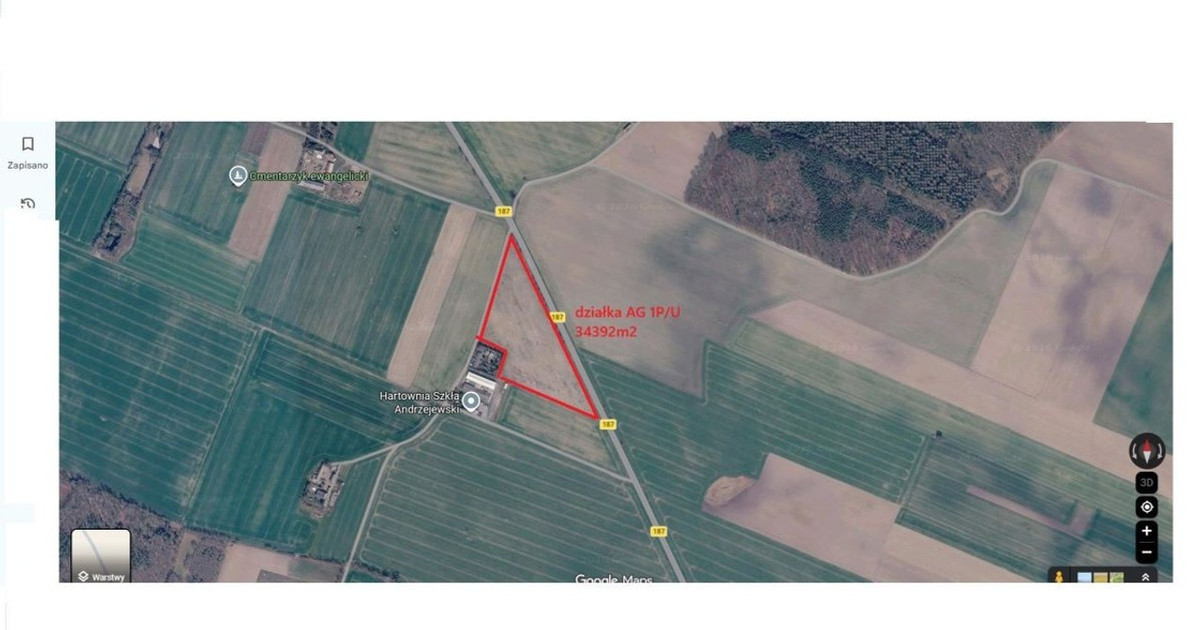 Działka na sprzedaż - Widok 2