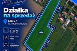 Działka I 8 503 m² I zabudowa zagrodowa I Kamień