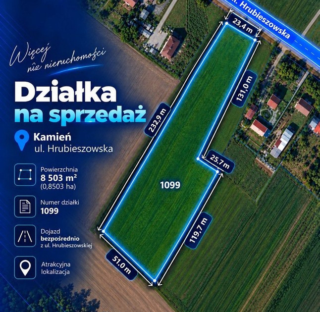 Działka na sprzedaż - Widok 2