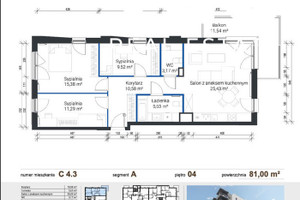 Zabłocie | 4 pokoje + 2 ŁAZIENKI | Balkon 12 m2