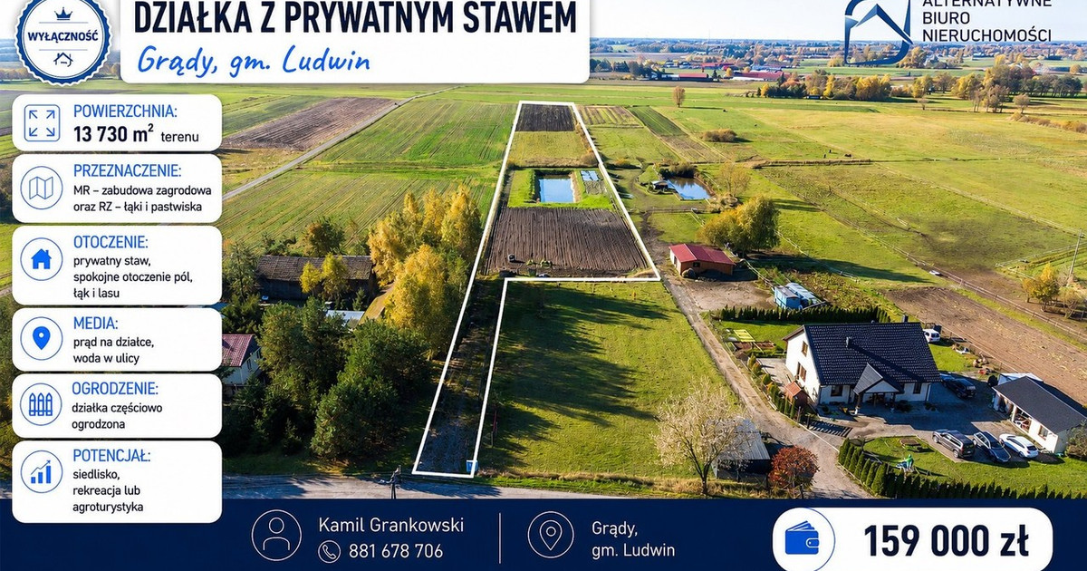 Działka na sprzedaż - Widok 2