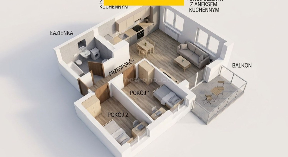 Mieszkanie – Wrocław, Jagodno - Widok 2