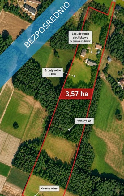 Działka na sprzedaż - Widok 2