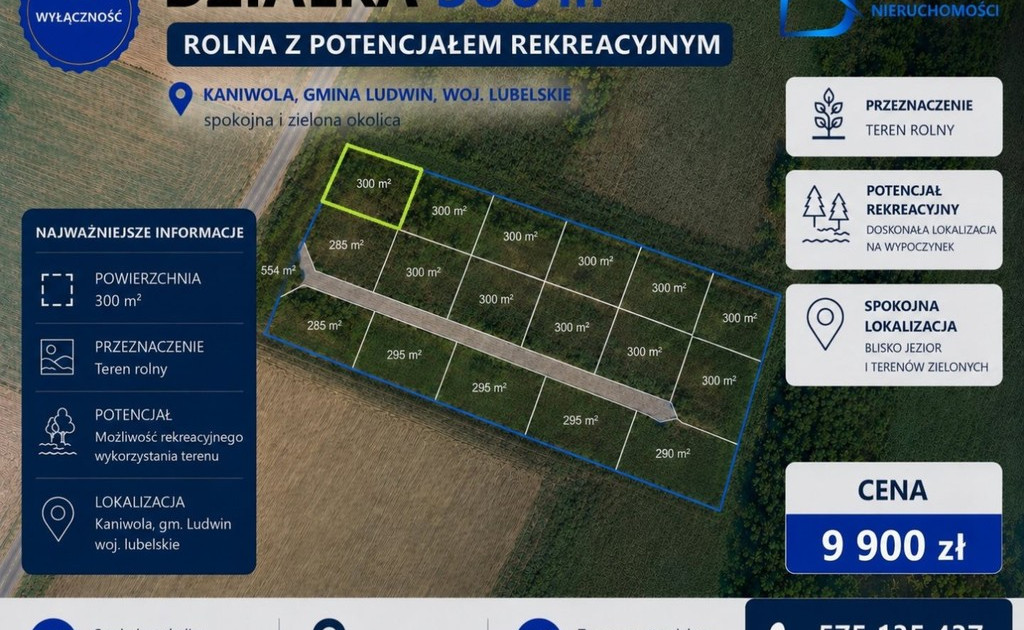 Działka na sprzedaż - Widok 2