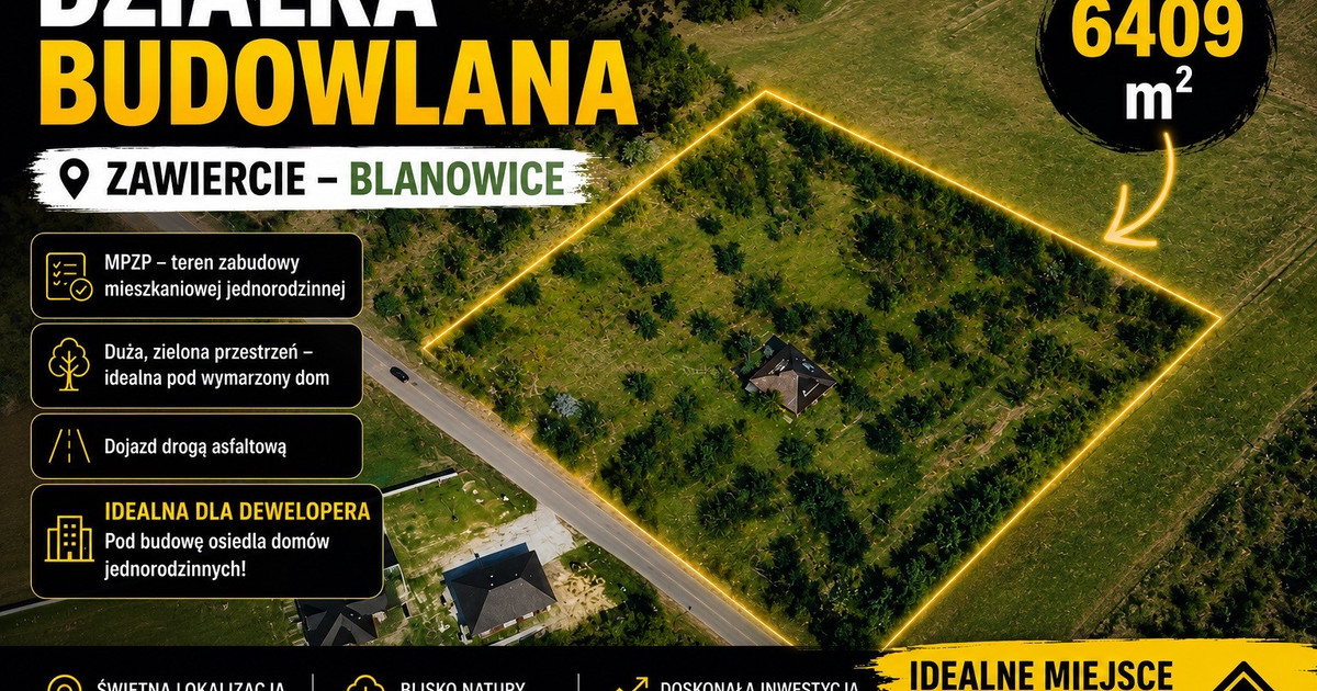 Działka na sprzedaż - Widok 2