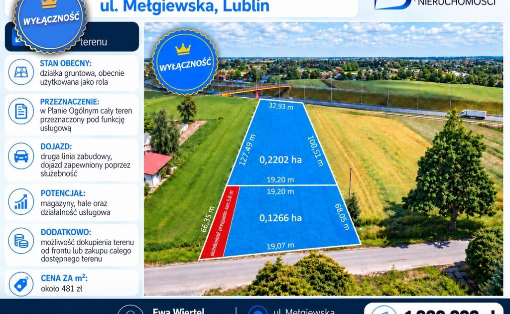 Działka na sprzedaż - Widok 2