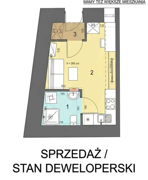 Mieszkanie – Krowodrza - Widok 2