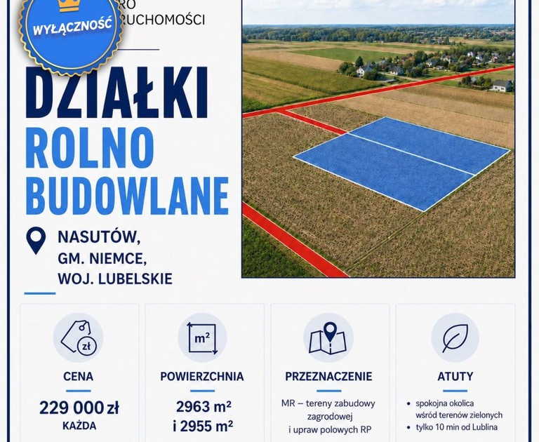Działka na sprzedaż - Widok 2