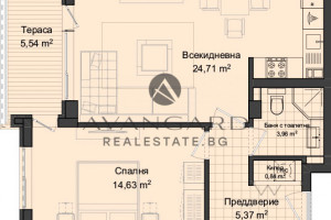 Mieszkanie na sprzedaż 79m2 Кършияка, Гагарин/Karshiaka, Gagarin - zdjęcie 1