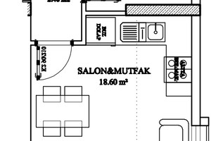 Mieszkanie na sprzedaż 42m2 VARSAK, ZEYTİNLİK - zdjęcie 1