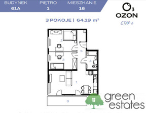 Mieszkanie na sprzedaż, Kraków Prądnik Biały, 64 m²