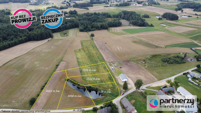 Morizon WP ogłoszenia | Działka na sprzedaż, Kamienica Szlachecka Leśna, 1518 m² | 3706