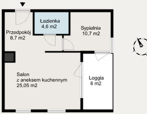 Mieszkanie na sprzedaż, Warszawa Chrzanów, 49 m²