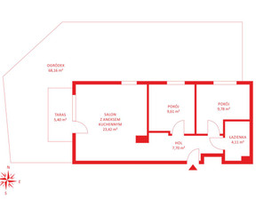 Mieszkanie na sprzedaż, Gdańsk Ujeścisko, 55 m²