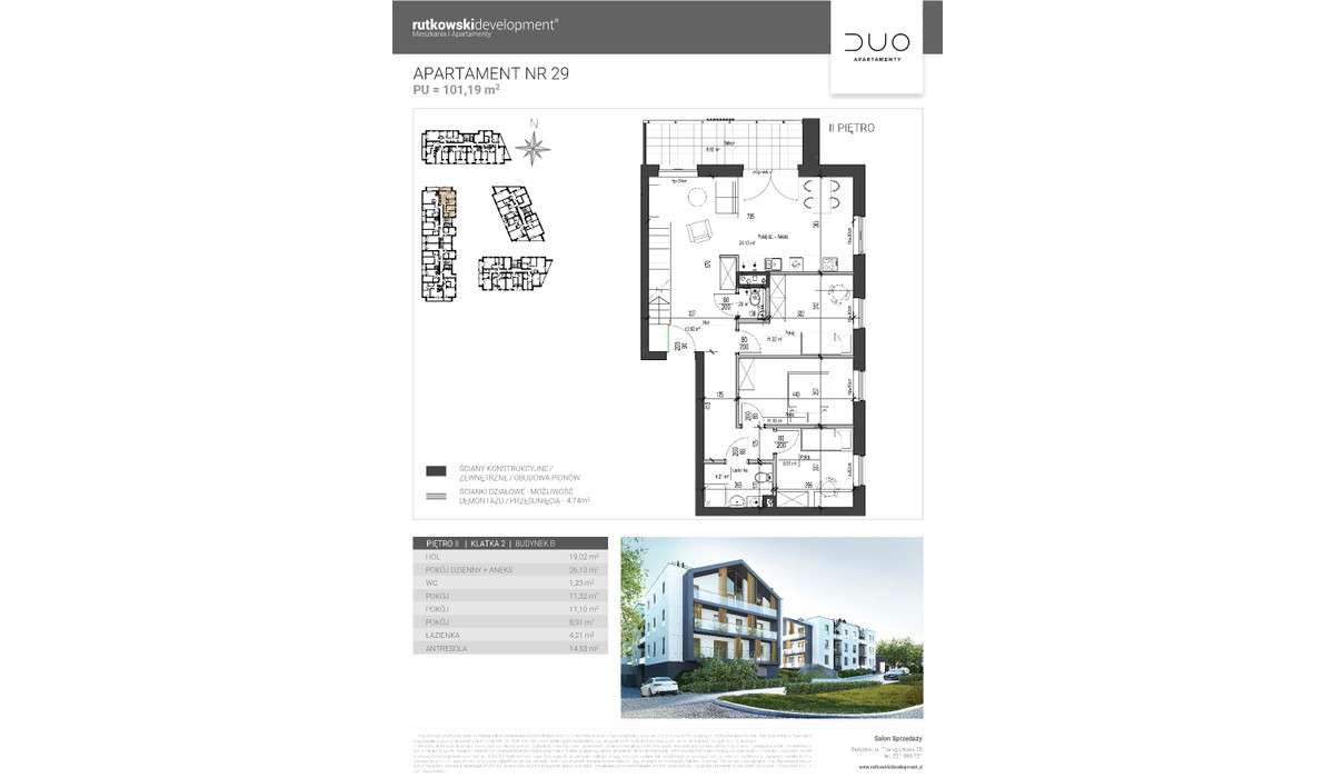 Mieszkanie w inwestycji Duo Apartamenty, Białystok, 101 m² | Morizon.pl | 2529